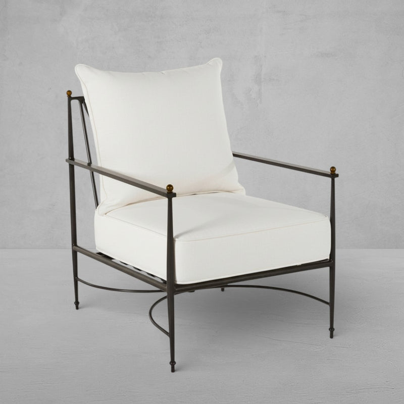 QS Roma Lounge Chair, Slate Gray/Bali Pearl