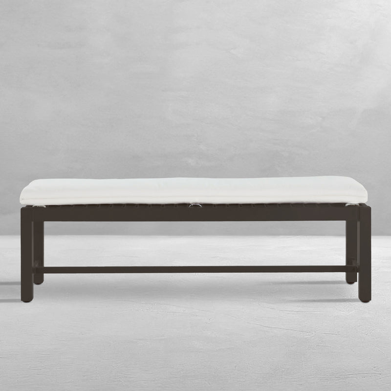 Club Aluminum Backless Outdoor Bench