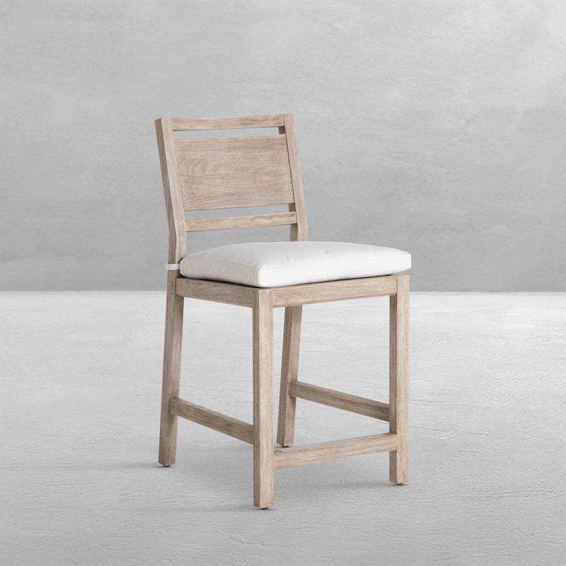 Avondale Teak Outdoor Counter Stool