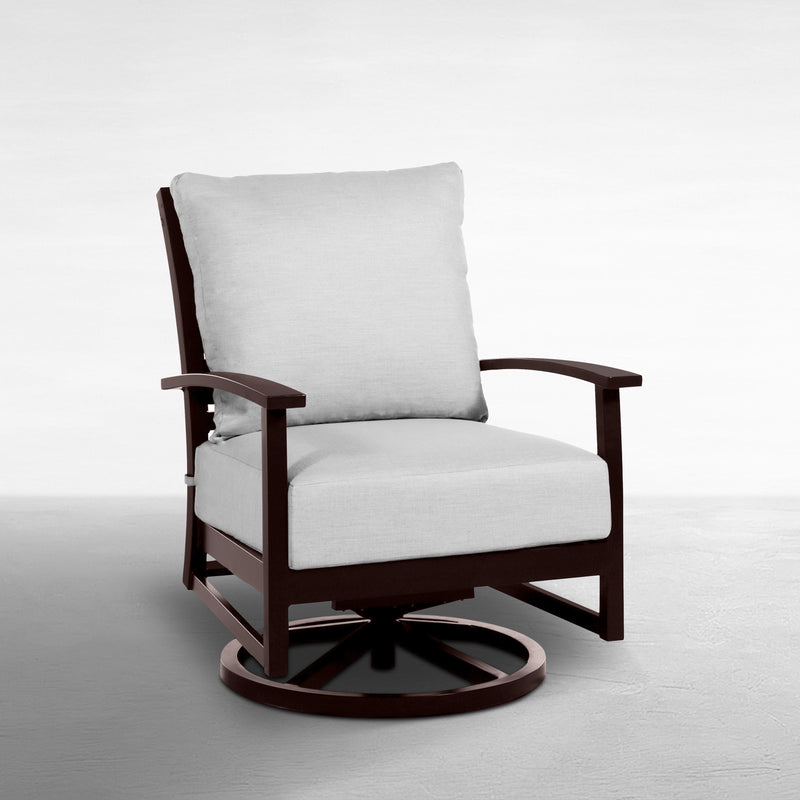 Charleston Aluminum Swivel Rocker Lounge Chair