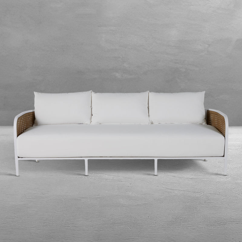 Havana Cane Resin Wicker Outdoor Sofa