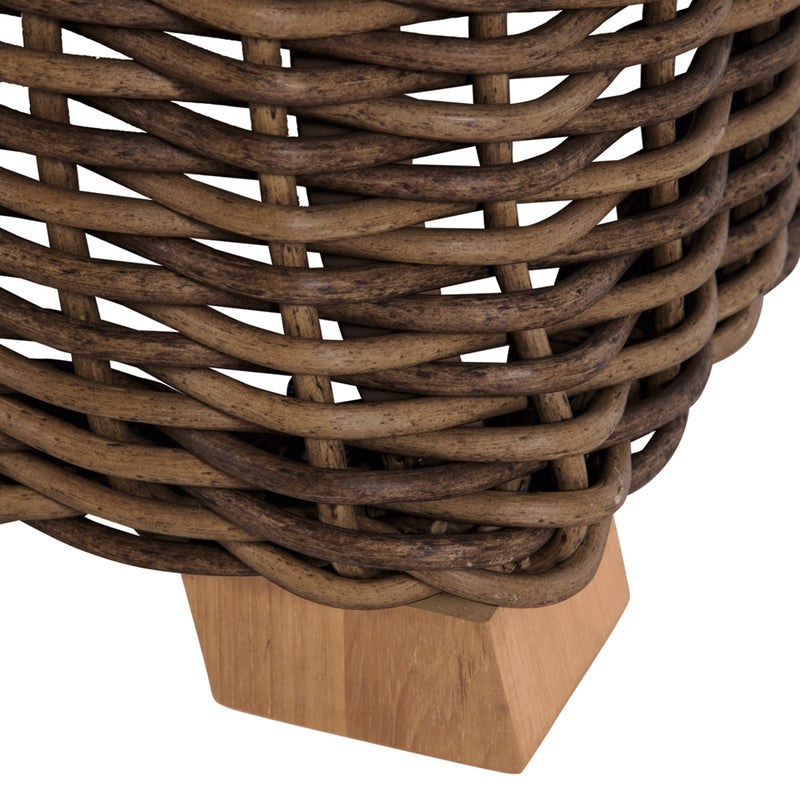 Montauk Wicker Right Arm Facing Lounge Chair
